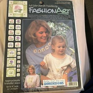 Fashion art full color iron on transfer